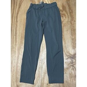 Lululemon Track Pants Women 4 Gray Stretch Drawstring Jogger Track Pants @j1